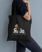Ride Bear Organic Tote Bag: Eco-Friendly Canvas Tote