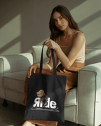 Ride Bear Organic Tote Bag: Eco-Friendly Canvas Tote