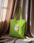 Cotton Tote Bag - Kick Ass Teddy