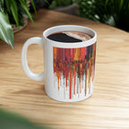 Color Drip Ceramic Mug — Bold Melted-Paint Design (11oz & 15oz)