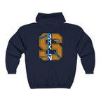 Men's Brooklyn 93 Zip Hoodie — Retro NY Borough Graphic Full-Zip Sweatshirt