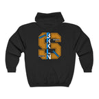 Men's Brooklyn 93 Zip Hoodie — Retro NY Borough Graphic Full-Zip Sweatshirt