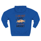"I Am Not Lazy" Cute Cat Graphic Fleece Hoodie