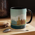 Dawn City Skyline Ceramic Coffee Mug — Illustrated Urban Landmark Accent Mug (11oz)