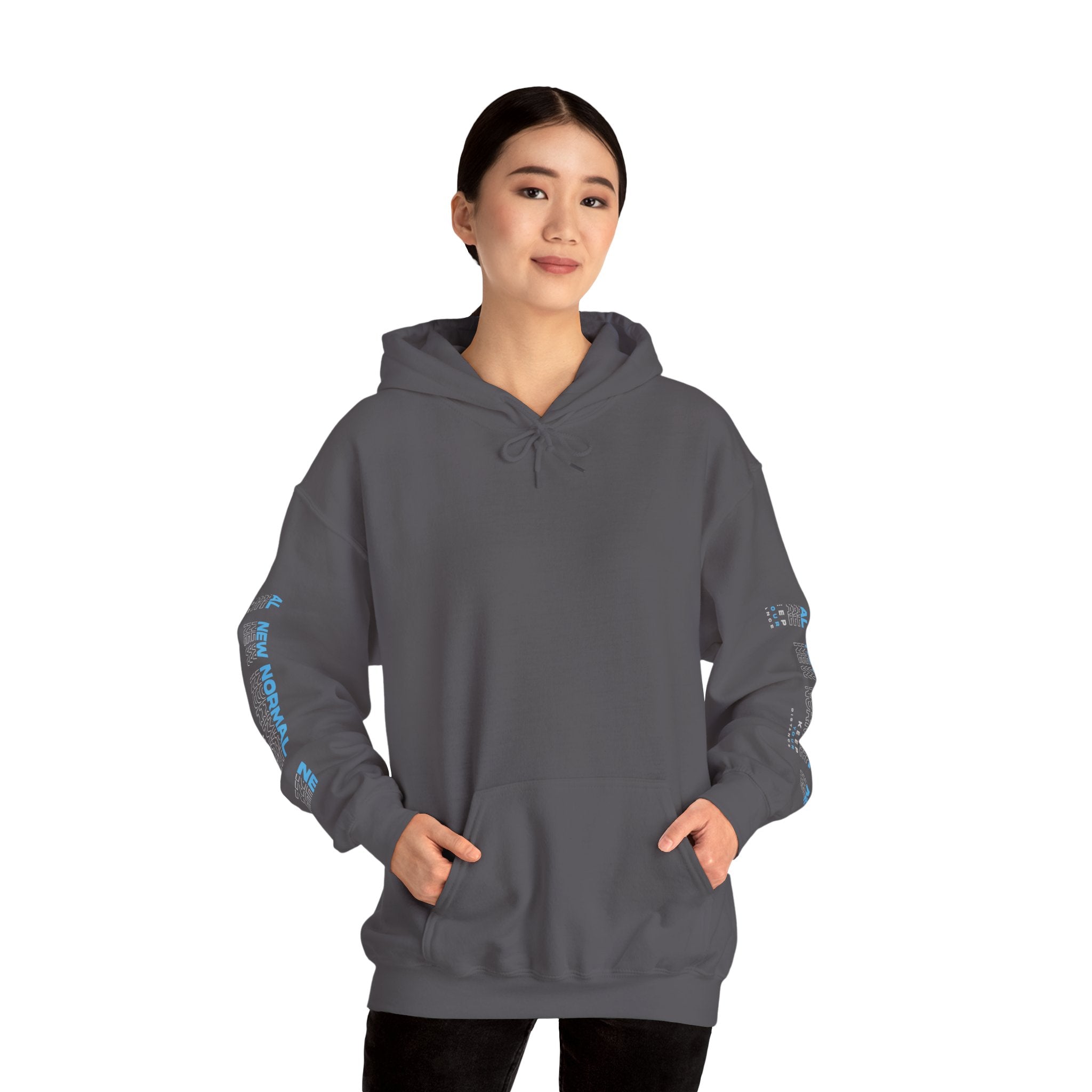 Women's Retro Paint Stripe Hoodie — “85 EST.” Graphic Sleeve Hoodie